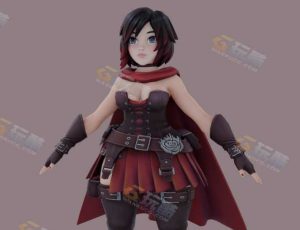 Blender模型—风格化RWBY