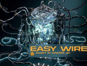 C4D科技电缆电线预设插件