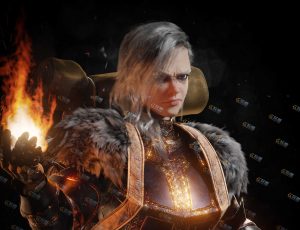 Blender工程源文件—影视级维京女猎人