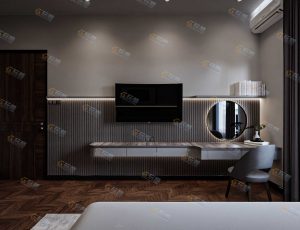 Blender工程源文件—现代精装修卧室