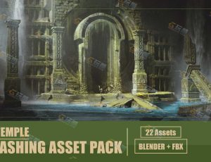 失落神殿建筑Blender资产库