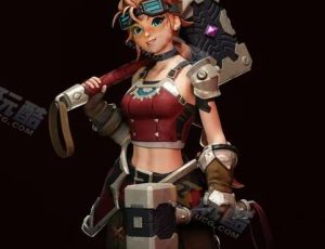 Blender模型—科技武器打磨师