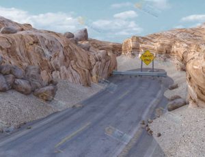 Blender工程源文件—荒地公路