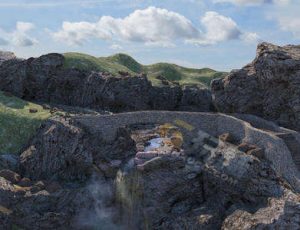 Blender工程源文件—山地