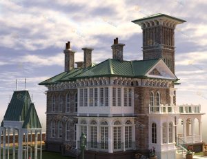 Blender工程源文件—美式大别墅