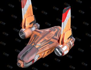 Blender模型—破旧飞船