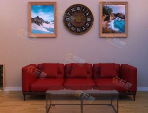 Blender工程源文件—时尚现代普通客厅