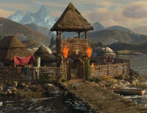 Blender工程源文件—中世纪小村庄