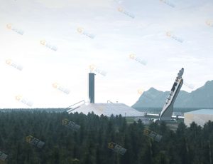 Blender工程源文件—火箭发射基地