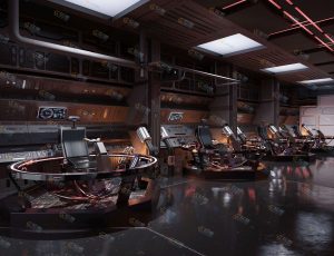 Blender工程源文件—科幻大型休息室