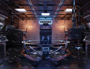 Blender工程源文件—科技高级控制室