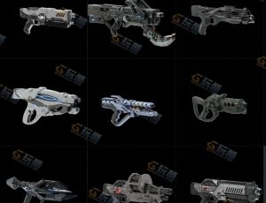 超级科幻武器V2 Blender资产库