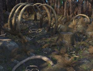 Blender工程源文件—动物尸骨林