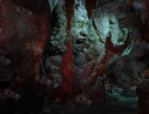 Blender工程源文件—古老神庙石洞