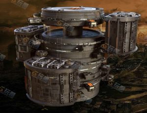 Blender工程源文件—空中科技要塞