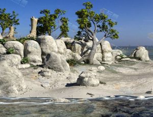 Blender工程源文件—海岛遗迹