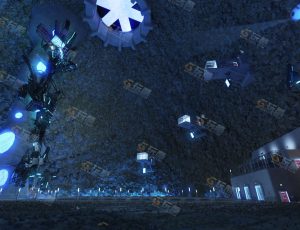 Blender工程源文件—科技能量矿洞
