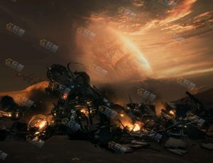 UE5素材—坠毁星舰模型包