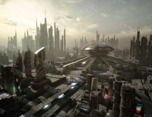 UE5素材—科幻建筑城市场景