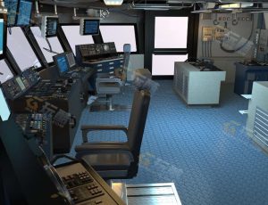 Blender工程源文件—科技老式控制室