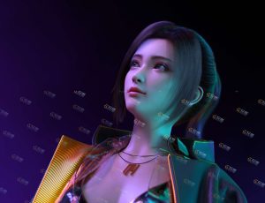 Blender工程源文件—超高精度赛博朋克美女