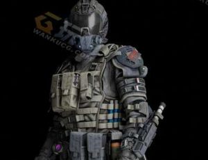 Blender模型—科技武装士兵
