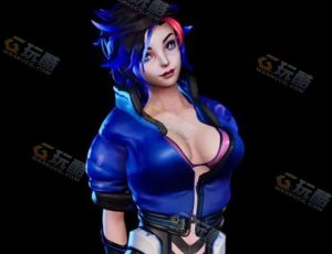 Blender模型—赛博萝莉