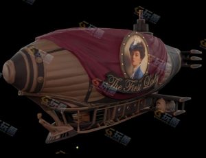 Blender模型—蒸汽朋科技飞船