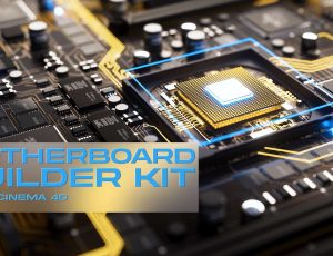 C4D电路主板零件预设插件