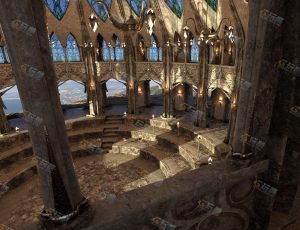 Blender工程源文件—魔法古堡