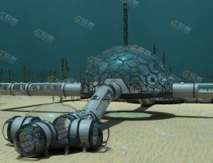 Blender工程源文件—海底科技地垒