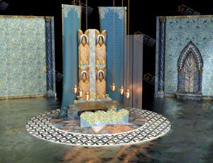 Blender模型—阿拉伯皇室大床