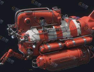Blender模型—高科技潜水艇