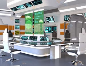 Blender工程源文件—未来科技科幻会议室