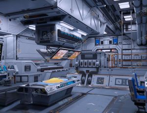 Blender工程源文件—超高精度科幻控制室