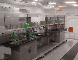 Blender工程源文件—化学实验室研究所