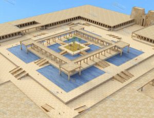 Blender工程源文件—古埃及绿洲宫殿