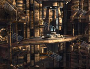 Blender工程源文件—复古科技能源室