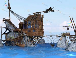 Blender工程源文件—海盗居住屋