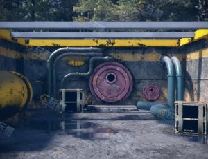 Blender工程源文件—街头水管场地