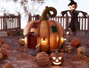 Blender模型—万圣节南瓜屋