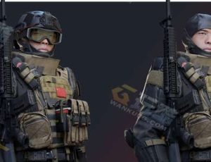 Blender模型—武装士兵