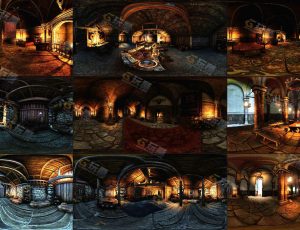 中世纪游戏室内环境HDRI