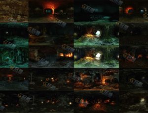 魔幻洞穴全景HDRI