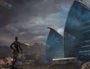 C4D工程源文件—峡谷科幻基地