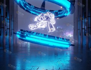 Blender工程源文件—科幻能量猴头