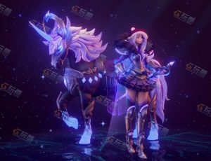 Blender工程源文件—唯美紫色圣诞卡通角色场景