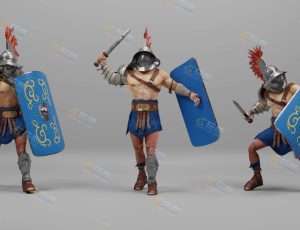 Blender模型—中世纪战斗士兵