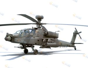 Blender模型—高精度阿帕奇长弓直升机Boeing AH-64D
