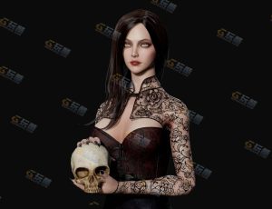 UE5素材—黑丝御姐女王